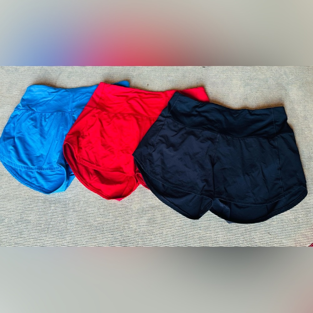 Women’s Lululemon Athletica Speed Up High-Rise Short 4" Shorts Bundle